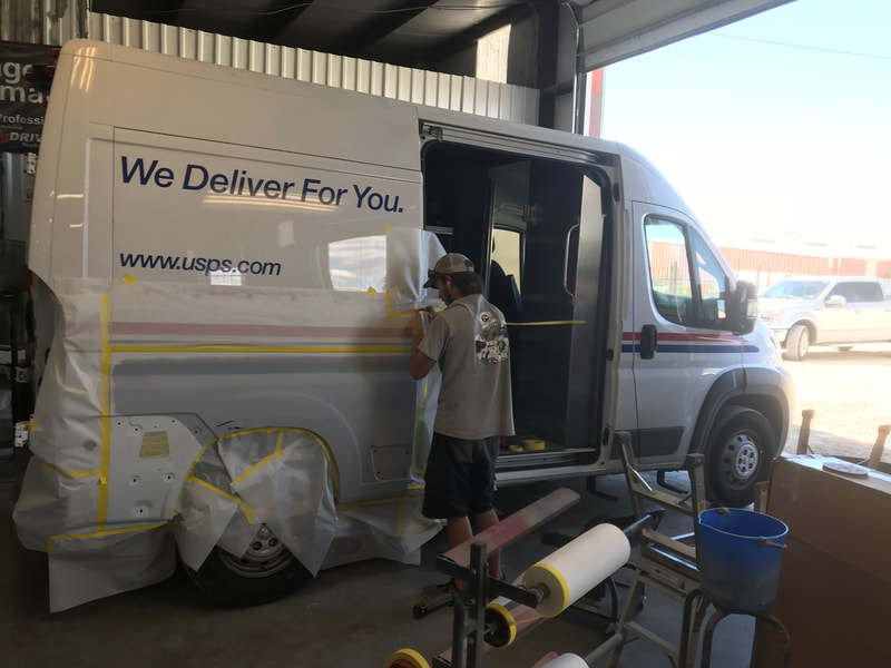 Commercial van painting lubbock